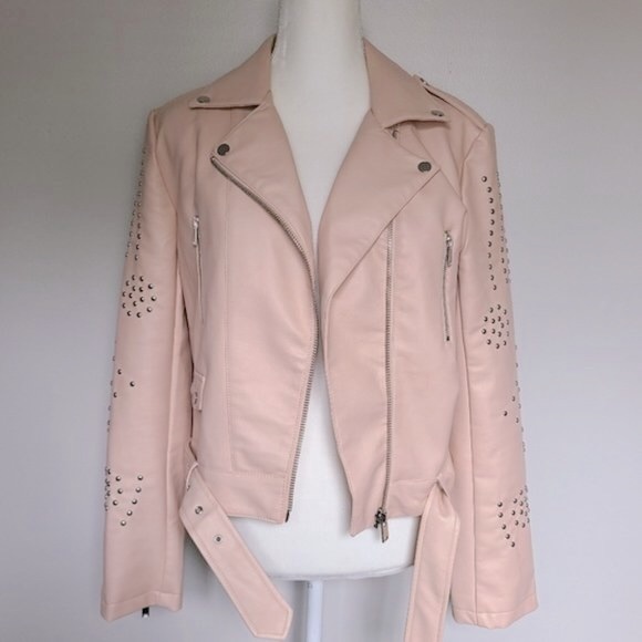 Forever 21 | NWT nude moto jacket size small - Picture 2 of 7